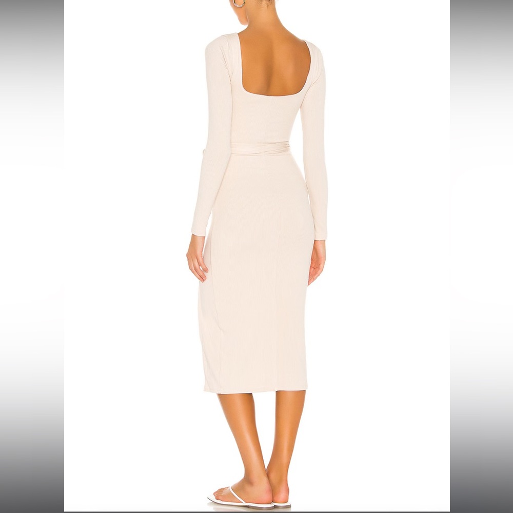 Lovers and Friends - Sariah Midi Dress in Ecru Size S - Picture 3 of 4
